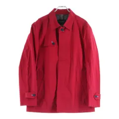 BURBERRY BLACK LABEL (バーバリー ブラックレーベル) 裏地ノバチェック ステンカラーコート レッド BMP61-811-15