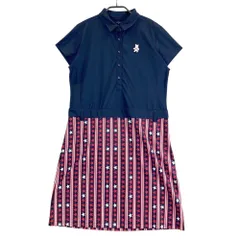 サイズ：LL CALLAWAY キャロウェイ  半袖ワンピース ベア 星総柄 ネイビー系 [240101553119] ゴルフウェア レディース ストスト