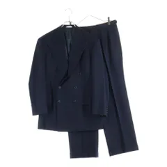 POLO RALPH LAUREN (ポロラルフローレン) セットアップスーツ ウール ダブルブレスト テーラードジャケット スラックスパンツ ネイビー