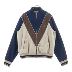 VALENTINO (ヴァレンティノ) V Logo Track Jacket 7V3MF29LAYY ロゴジップ トラックジャケット ブラウン/ベージュのサムネイル