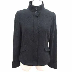 アーバンリサーチ URBAN RESEARCH ジャケット スタンドカラー 総裏地 ウール FREE 黒 ブラック /YK