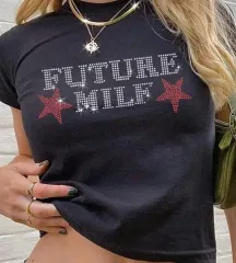 (新品) y2k クロップドTシャツ