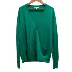 美品 BLAMINK ブラミンク カシミヤ シルク Vネックカーディガン SIZE38 グリーン レディース 古着 中古 USED 美品 BLAMINK ブラミンク カシミヤ シルク Vネックカーディガン SIZE38