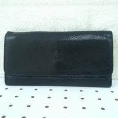 IL BISONTE イルビゾンテ　長財布　レザー　ブラック　イタリア製