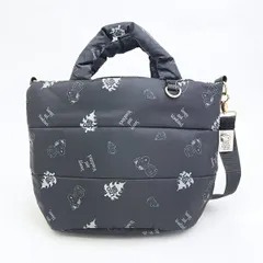 スヌーピー 2WAYトートバッグ ブラックダウン SNOOPY