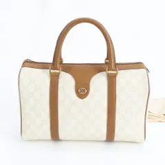 グッチ GGスプリーム ミニ ボストン 40.02.007 レザー ハンドバッグ トート 本革 ブラウン 茶色 レディース EUM DN20-7【中古】