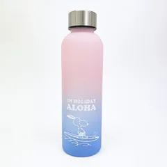 スヌーピー ウォーターボトル ピンク×ブルー 水筒 ランチ SNOOPY