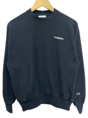 Champion (チャンピオン) REVERSE WEAVE リバースウィーブ スエット トレーナー 単タグ復刻 裏起毛 VOXMEDIA 刺繍 S149 S ブラック メンズ/028