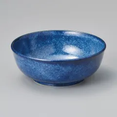 窯変紺盛鉢