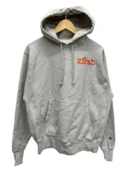 Champion (チャンピオン) REVERSE WEAVE リバースウィーブ パーカー フーディー 単タグ復刻 裏起毛 Zest プリント S101 M ベージュ メンズ/028