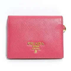 良品 PRADA プラダ サフィアーノレザー カードケース パスケース ピンク  レディース 古着 中古 USED