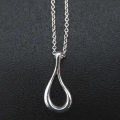 美品 Tiffany&Co ティファニー エルサペレッティ オープンティアドロップ ネックレス ペンダント 925SV シルバー レディース 古着 中古 USED