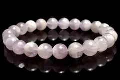 【１点物】希少◇半々タイプ アメジストファントム　8mm　ブレスレット パワーストーン 天然石 _MC5139