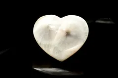 【１点物】天然沸石◇天眼模様 トムソナイト(沸石)　19x16mm　ハート ルース パワーストーン 天然石 _PC9547