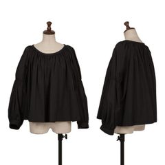 コムコム コムデギャルソンCOMME des GARCONS コットンギャザーデザインブラウス 黒S