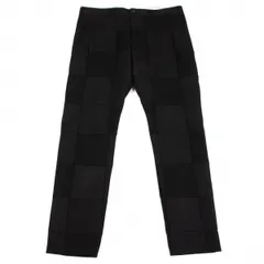 コムデギャルソンオムプリュスCOMME des GARCONS HOMME PLUS 異素材パッチワークパンツ 黒L