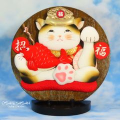 にゃこす(ΦωΦ)様ねこちゃん 青海波模様 レジンヘアゴム - メルカリ