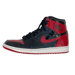 美品 NIKE ナイキ Air Jordan 1 High OG ”Patent Bred” エアジョーダン1 ハイOG 555088-063 27.5 ブラック レッド メンズ 古着 中古 USED