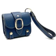 J&M DAVIDSON ジェイアンドエム　デヴィッドソン　財布　ウォレット　コインケース　小銭入れ　がま口　ブルー　レザーのサムネイル