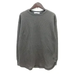 ジャーナルスタンダード レリューム JOURNAL STANDARD relume カットソー Tシャツ クルーネック 長袖 ワッフル地 F グレー /MN