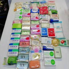 【未使用】石鹸 (せっけん)  大量 約60個 まとめ売り♪ LＵX  エメロン 赤箱 ほか メーカー品  お得 T451