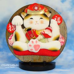にゃこす(ΦωΦ)様ねこちゃん 青海波模様 レジンヘアゴム - メルカリ