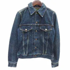 グリーン green デニムジャケット ジージャン Gジャン 1 S 青 ブルー /YK