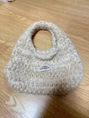 ハンドメイドミニトートバッグ/ニットバッグ/編みバッグ
