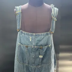 【Y-107】Lee UNION MADE デニムオーバーオール　ヴィンテージ感　ストリート　古着　ブルー　XL