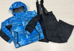 joyride 子ども用スキーウェア 青と緑の水彩模様 140 - メルカリ