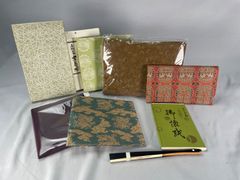 伝統工芸品 京紅 扇子 寄せ木細工箸セット 金沢箔 縮緬くし鏡 ねじり箱