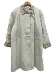 Aquascutum (アクアスキュータム) 英国製 ステンカラーコート 比翼 7S ライトベージュ レディース/028のサムネイル