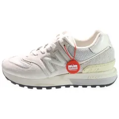 New Balance (ニューバランス) U574LGGL スウェードレザー ローカットスニーカー ホワイト US9/27cm
