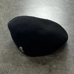 英国製 KANGOL カンゴール WOOL 504 ハンチング ベレー帽 ブラック 黒 男女兼用 CAO1474