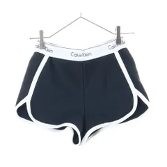 Calvin Klein (カルバンクライン) コットン レディース ショートパンツ ブラック MAN0000514