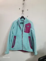 ザノースフェイス レディース フリース ジャケット ミント/パープル