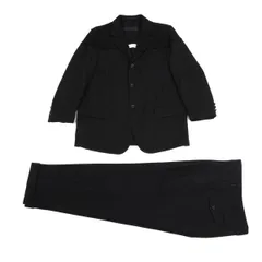 コムデギャルソン オムCOMME des GARCONS HOMME 格子織り切替セットアップ 黒S M