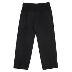 コムデギャルソン オムCOMME des GARCONS HOMME 異素材切替テーパードパンツ 黒L
