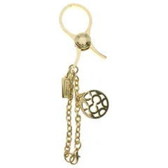 COACH (コーチ) グローブホルダー バッグチャーム キーリング キーホルダー ゴールド