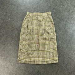 90s Vintage Old Burberrys' BURBERRY オールド バーバリー スカート チェック柄 シルク ヴィンテージ ビンテージ レディース