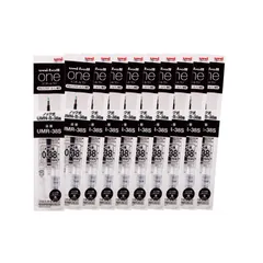 ハコUMR38S.24 10本 黒 0.38 ユニボールワン ゲルボールペン替芯 三菱鉛筆