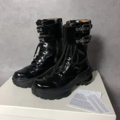 PQ132◇Maison Margiela : レンジャーブーツ◇42◇黒 コンバットブーツ メゾンマルジェラのサムネイル