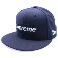 SUPREME (シュプリーム) 16AW ×NEW ERA R.I.P. Box Logo Cap ボックスロゴ ベースボール キャップ ネイビー
