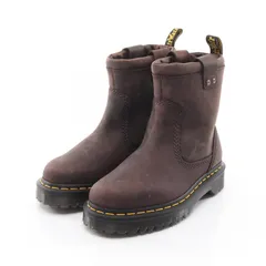 ドクターマーチン Dr.Martens ブーツ Anistone Lo Rigger ブラウン レザー ANISTONE LO チェルシーブーツ ブラウン レディース 未使用