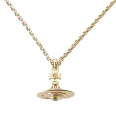 良品 Vivienne Westwood ヴィヴィアンウエストウッド 3D タイニー オーブ ネックレス ゴールドカラー レディース 古着 中古 USED