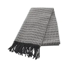 フェンディ FENDI マフラー FF柄 ウール マフラー メンズ Used Aのサムネイル