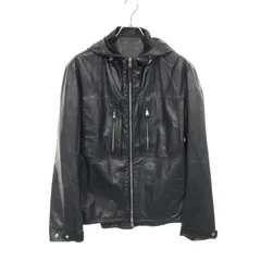 ルイ・ヴィトン LOUIS VUITTON 革ジャン ネイビー レザー ジャケット ネイビー H1LJ14KAU メンズ Used Bのサムネイル