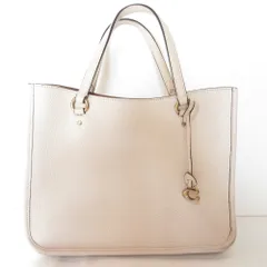 美品 COACH コーチ タイラー キャリーオール 28 2WAY ハンドバッグ トートバッグ C3460 オフホワイト  レディース 古着 中古 USED