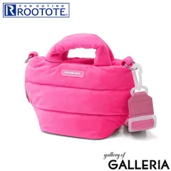 ルートート トートバッグ ファスナー付き レディース 小さめ ミニ ショルダー ROOTOTE バッグ トート かわいい 軽い 軽量 ブランド マチ付き 2WAY FEATHER ROO FE.べビールー.フラッフィポップ-A 3688 Pink