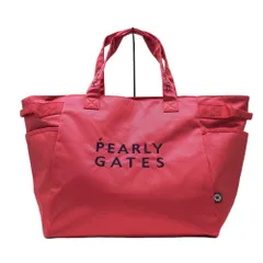 PEARLY GATES パーリーゲイツ  ロッカーバッグ トートバッグ ニコちゃん  ピンク系  [240101625857] ゴルフウェア ストスト